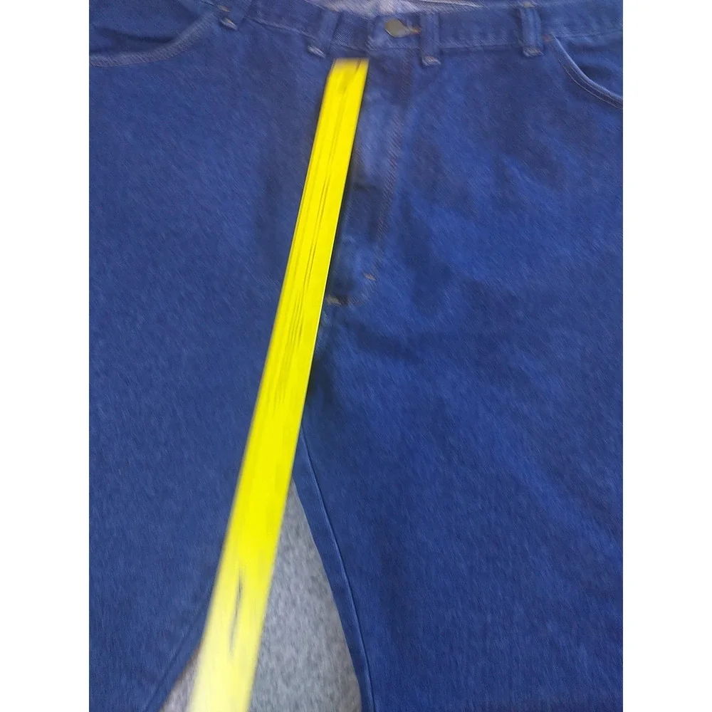 Wrangler Straight Leg Blue Jeans Size 42 x 28 85900DW Dark Wash Western Chore - Picture 9 of 16